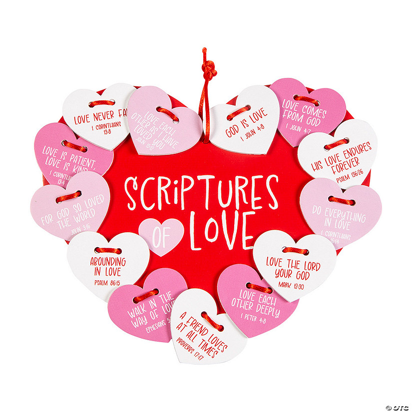 Scriptures of Love Lacing Craft Kit - Makes 12 Image