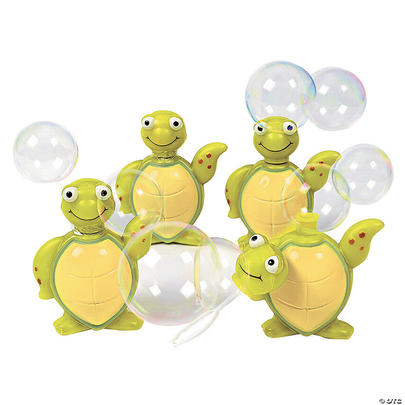Sea Turtle Bubble Bottles - 12 Pc. Image