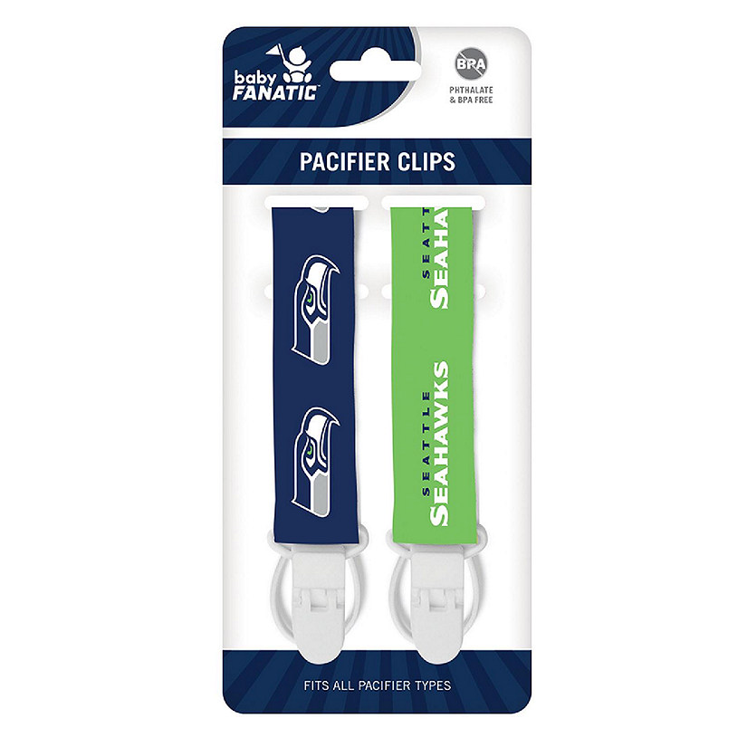 Seattle Seahawks - Pacifier Clip 2-Pack Image