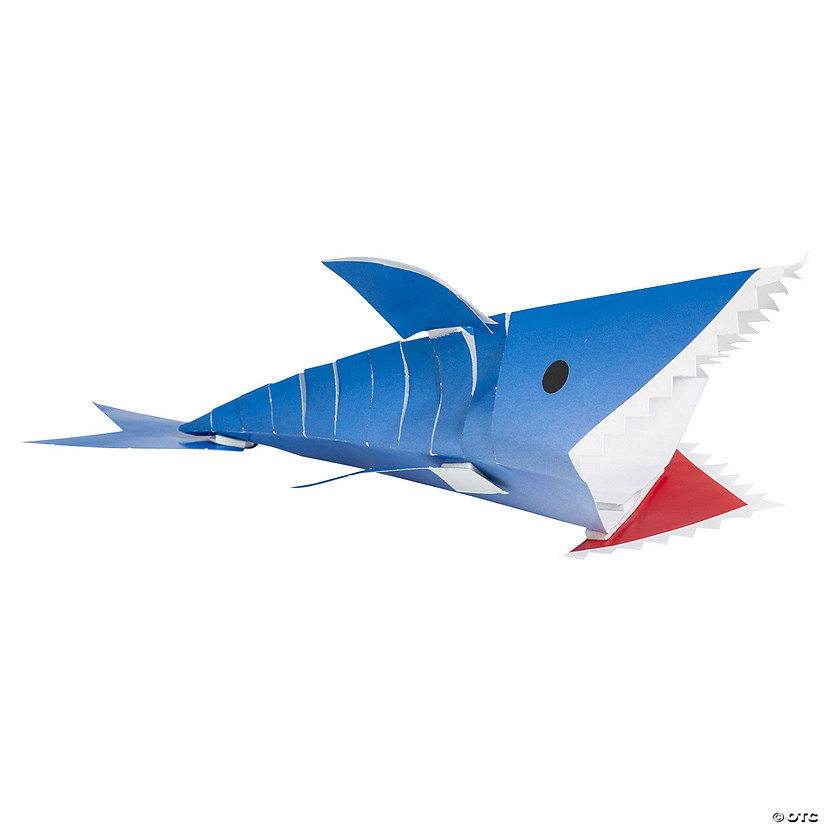 Segmented Paper Shark Origami Craft Kit - Makes 12 Image