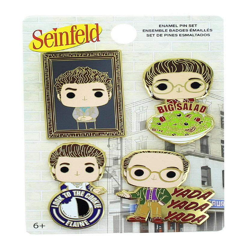Seinfeld 3 Inch Funko POP Pin 4 Pack Image