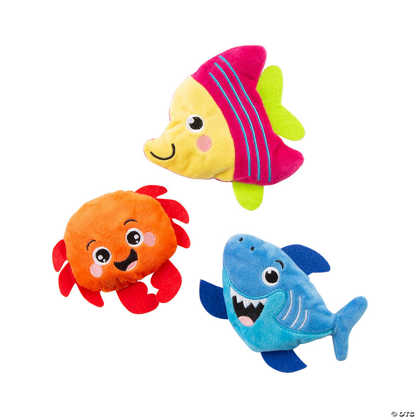 Sensory Sand-Filled Under the Sea Stuffed Characters - 3 Pc. Image
