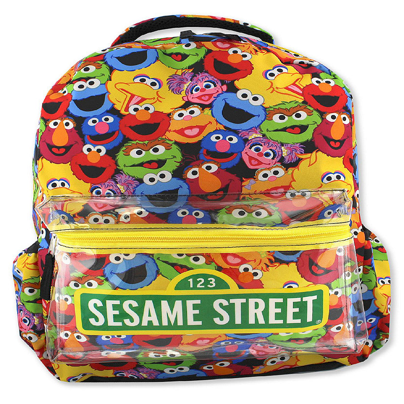 Sesame Street Gang Elmo Boys Girls Toddler 16 inch School Backpack (One Size, Multicolor) Image