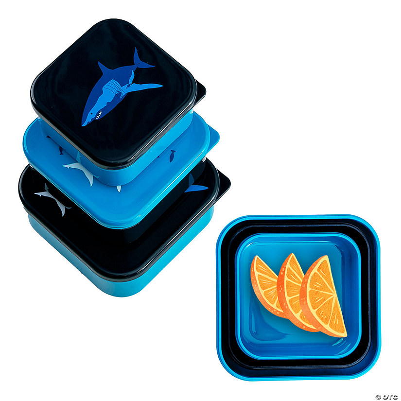 Sharks Nested Snack Containers Image
