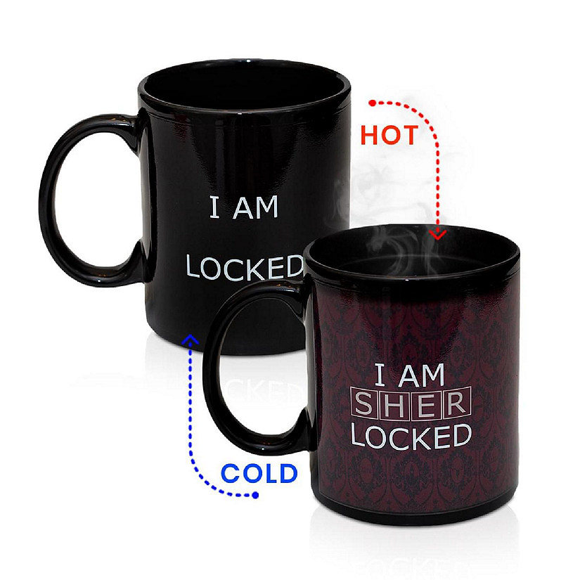 Sherlock 10 oz Ceramic Heat Reveal Mug: "I Am Sherlocked" Image