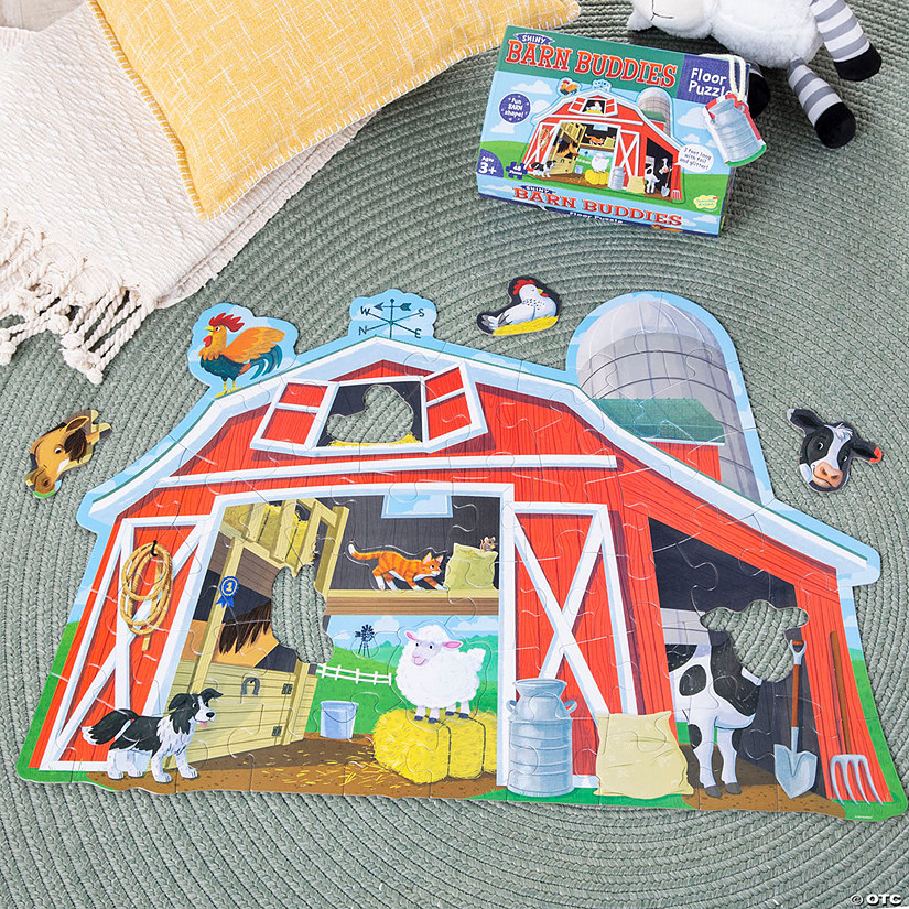 Shiny Barn Buddies Farm Floor Puzzle Image