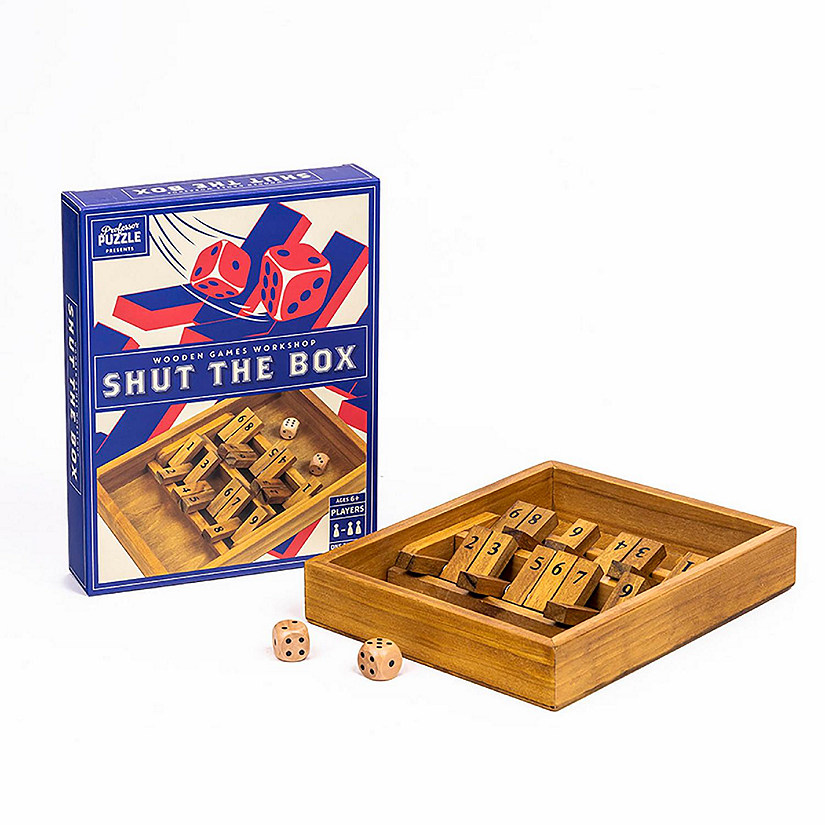 Shut the Box  Classic Wooden Family Board Game Image