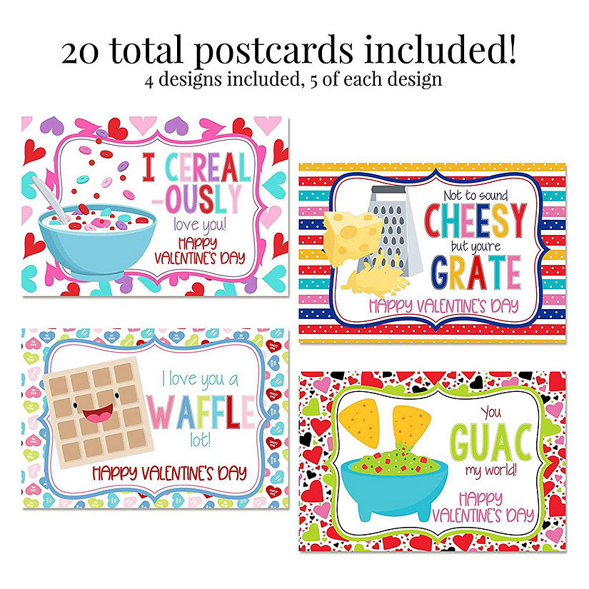Silly Food Postcards 20pc. by AmandaCreation Image