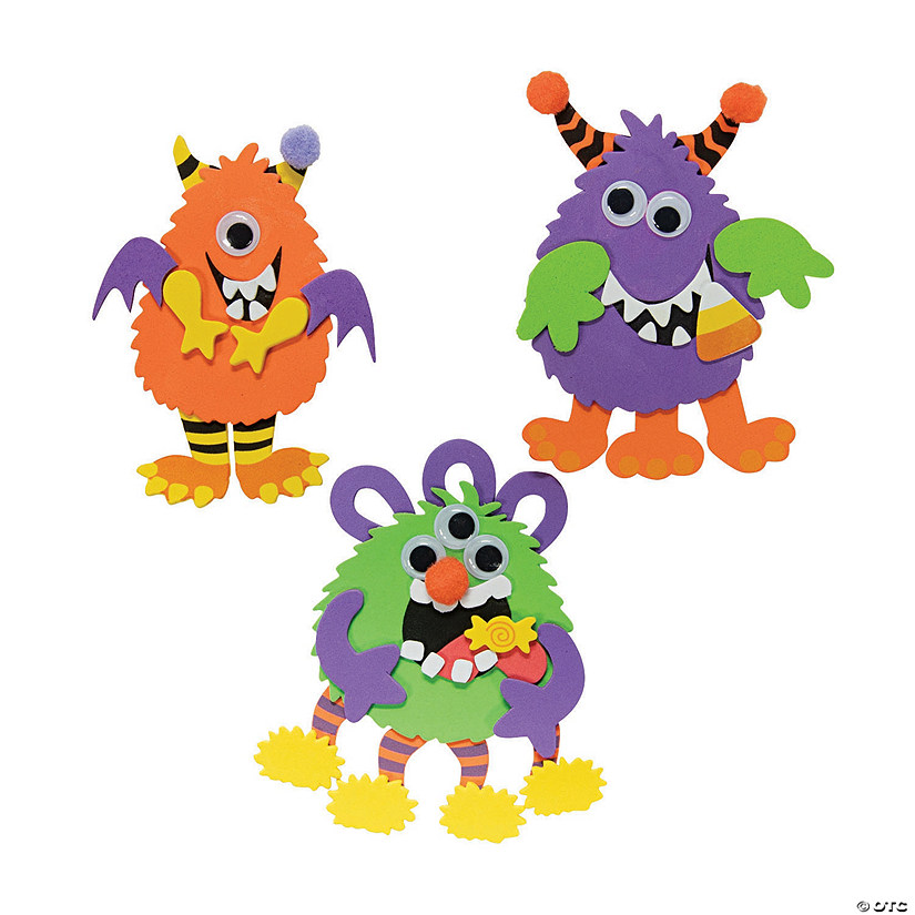 Silly Monster Magnet Craft Kit - Makes 12 Image