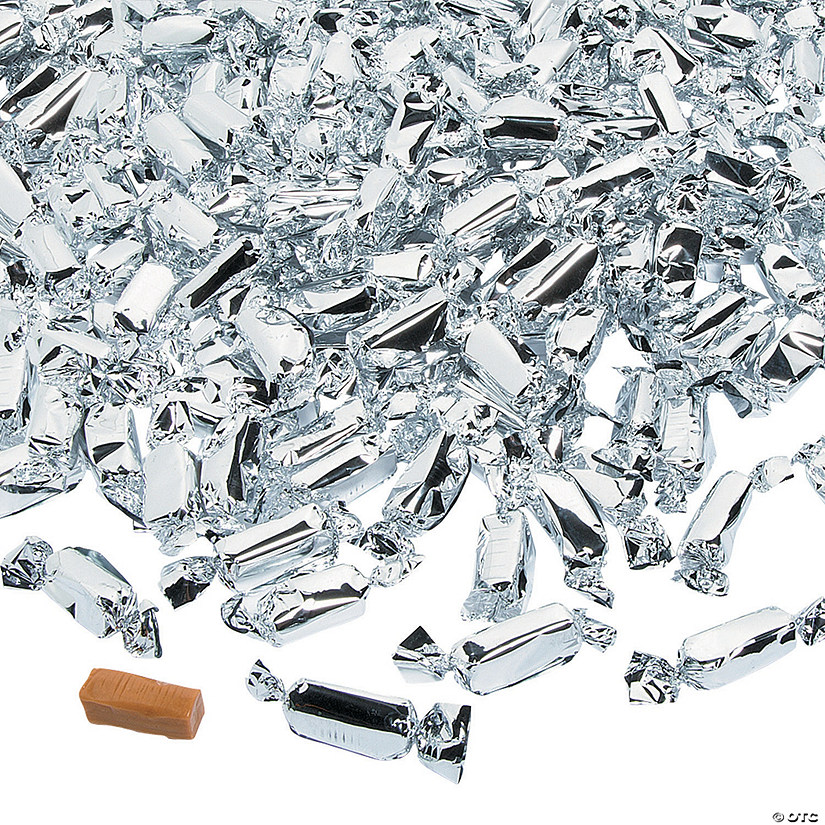 Silver Foil-Wrapped Caramels - 189 Pc. Image
