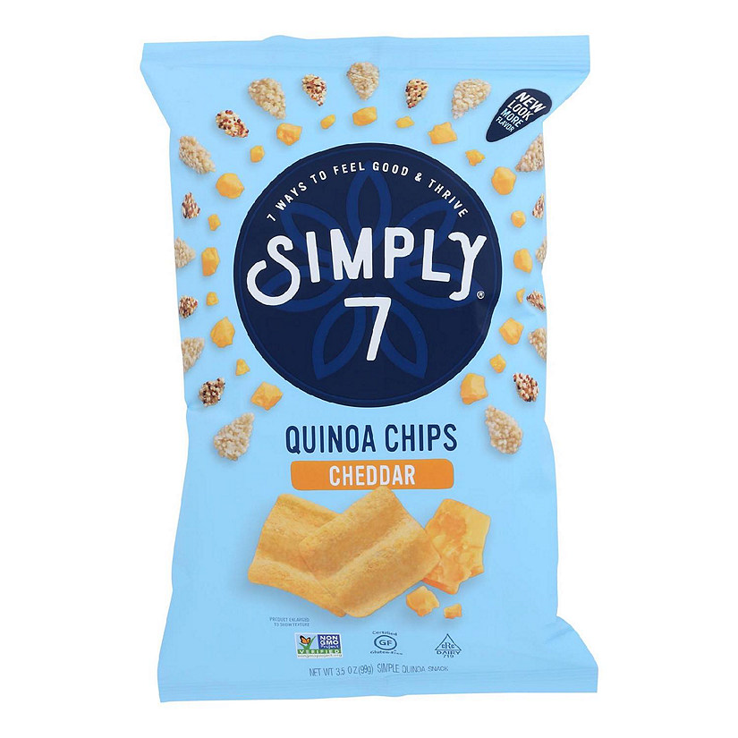 Simply 7 - Chips Quinoa Cheddar - Case of 8-3.5 OZ Image