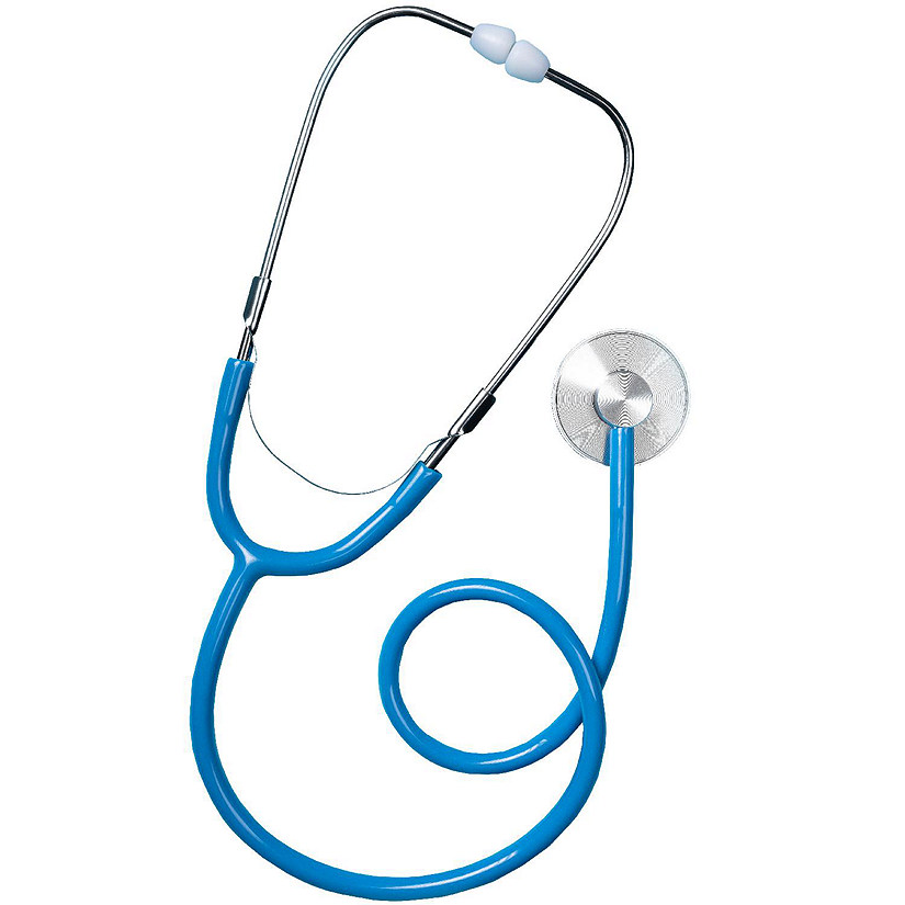 Skeleteen Blue Doctor's Stethoscope Toy - Doctor Or Nurse Pretend Play Costume Accessories and Prop Toys for Kids - 1 Piece Image