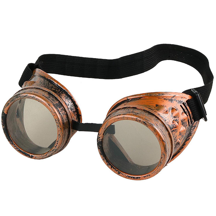 Skeleteen Steampunk Goggles Costume Accessories - Cyber Victorian Welding Glasses - 1 Piece Image