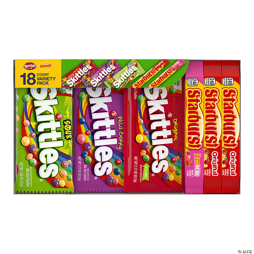 Skittles<sup>&#174;</sup> & Starburst<sup>&#174;</sup> Candy Variety Pack - 18 Pc. Image