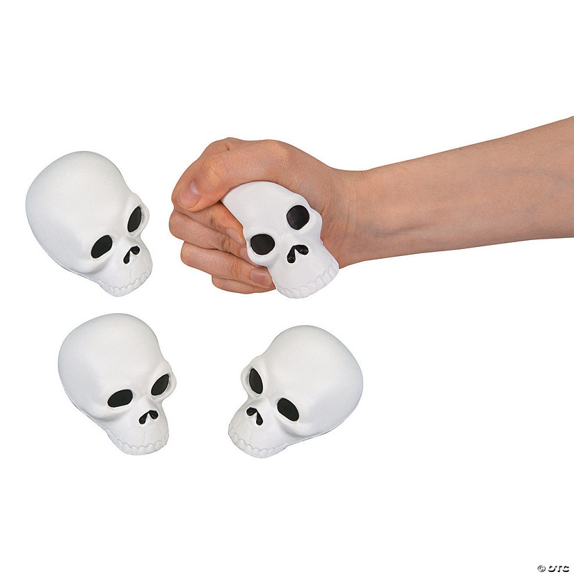 Skull Stress Toys - 12 Pc. Image