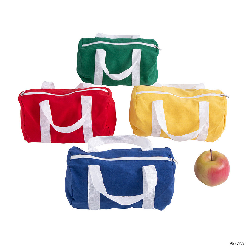 Small Canvas Duffle Bags - 12 Pc. Image