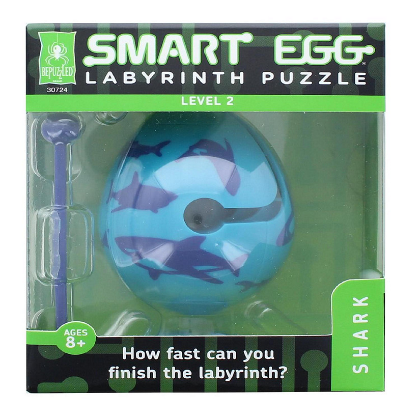 Smart Egg 1-Layer Level 2 Labyrinth Puzzle  Shark Image