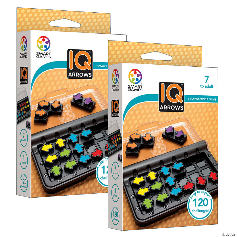 SmartGames IQ Arrows Puzzle Game, Pack of 2 Image