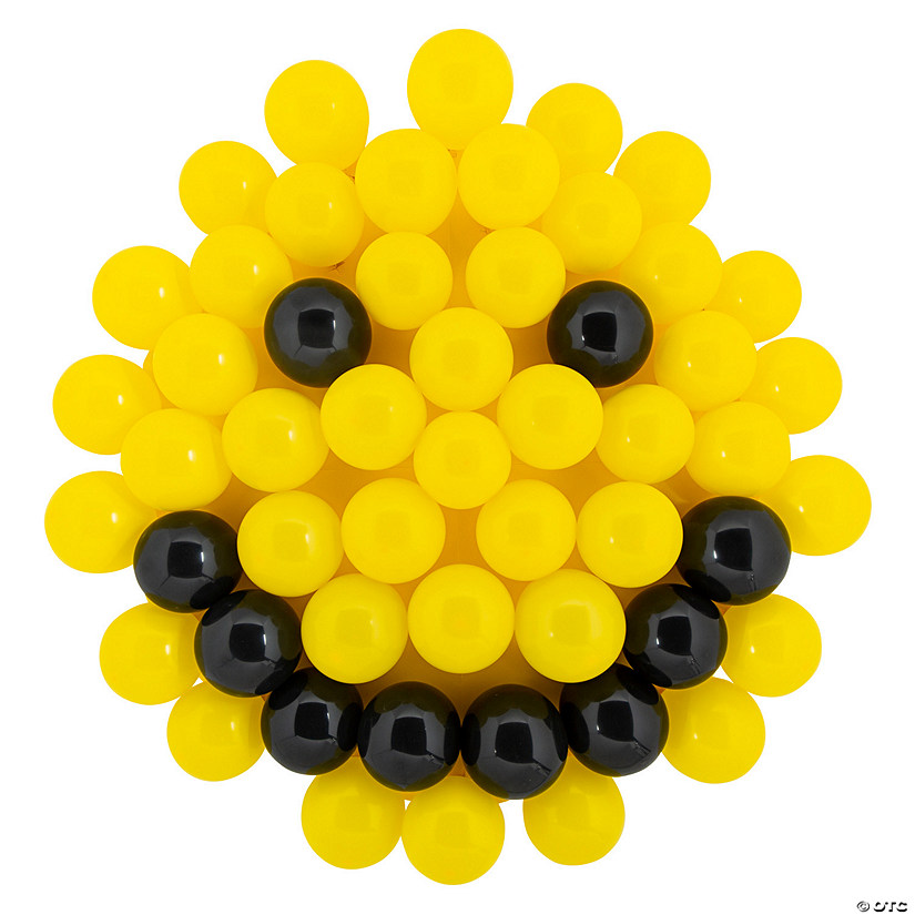 Smile Face Balloon Wall Decoration - 73 Pc. Image