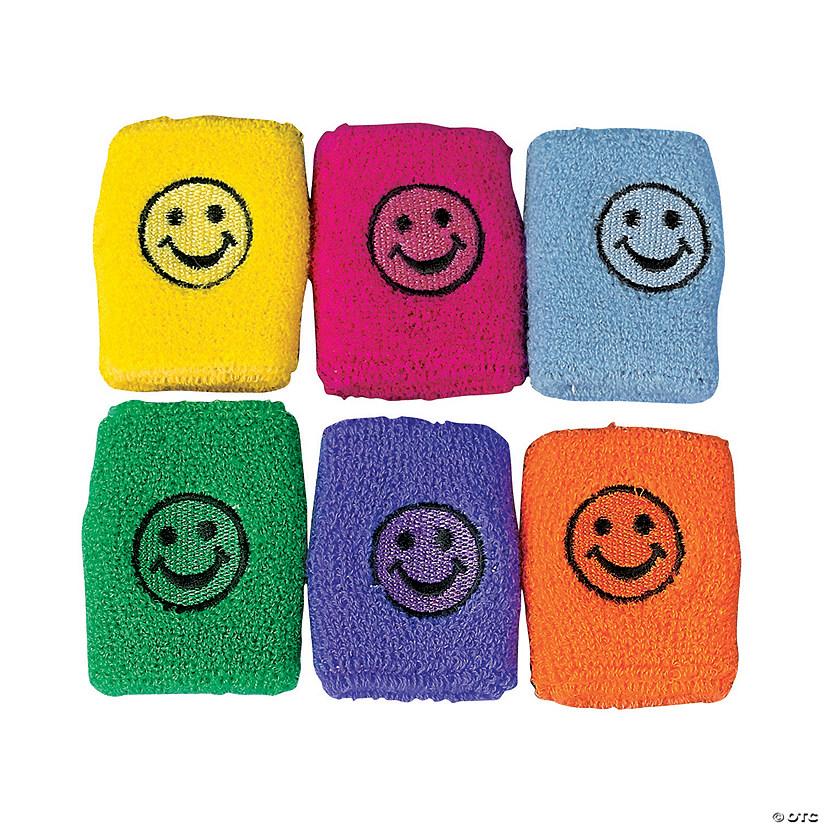 Smile Face Wristbands - 12 Pc. Image