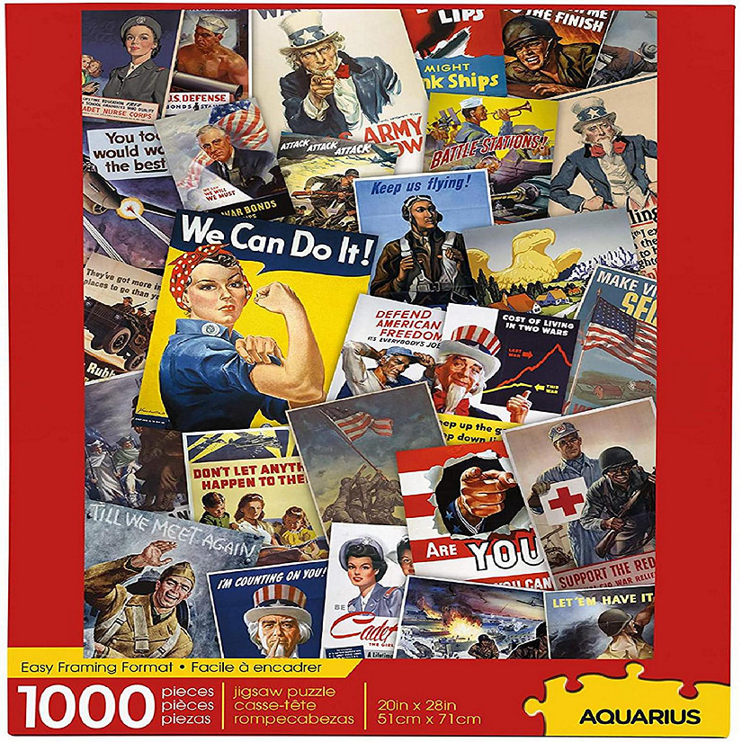 Smithsonian War Posters 1000 Piece Jigsaw Puzzle Image