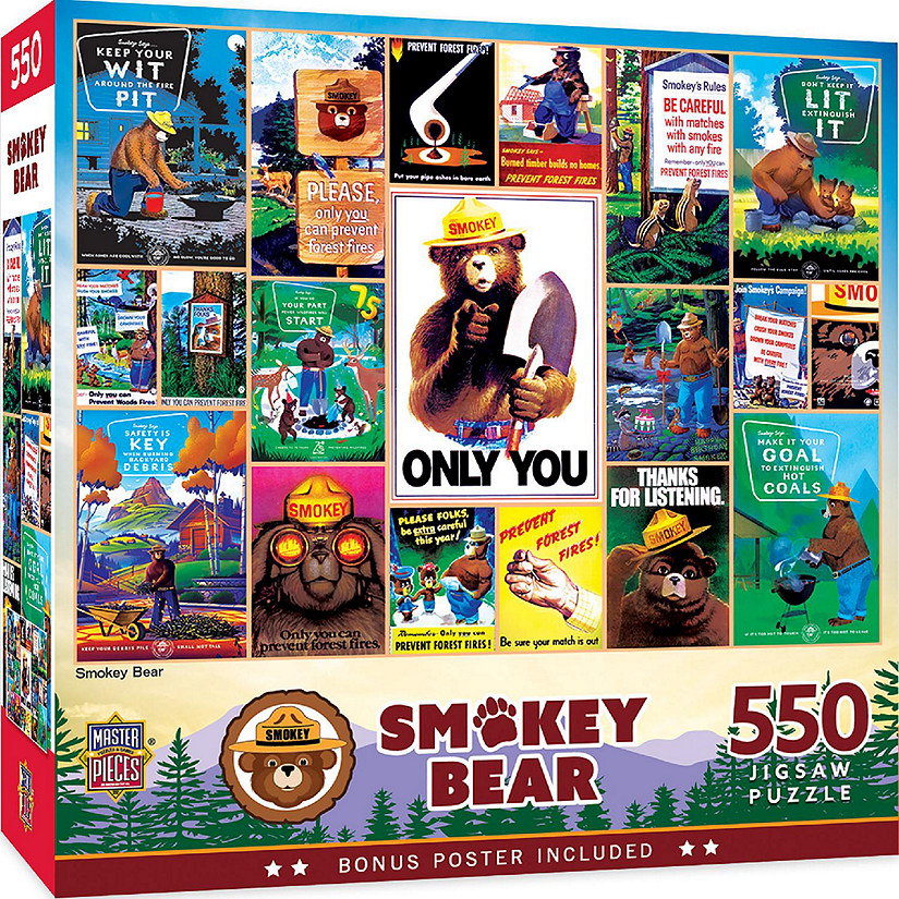 Smokey Bear National Parks 550 Piece Puzzle Image