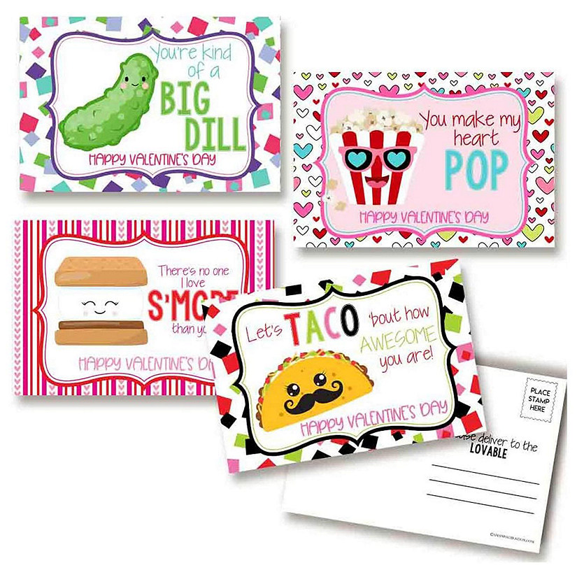 Snack Foods Postcards 20pc. by AmandaCreation Image