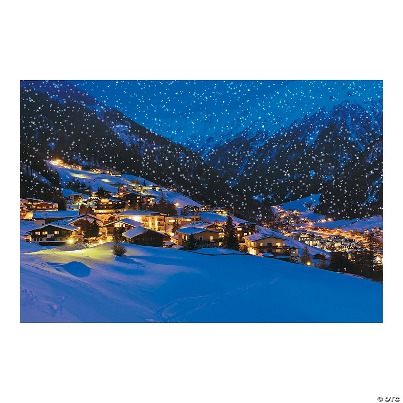 Snow Village Backdrop Banner - 3 Pc. Image