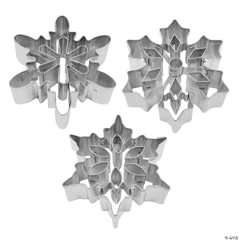 Snowflake 3 Piece Cookie Cutter Set Image