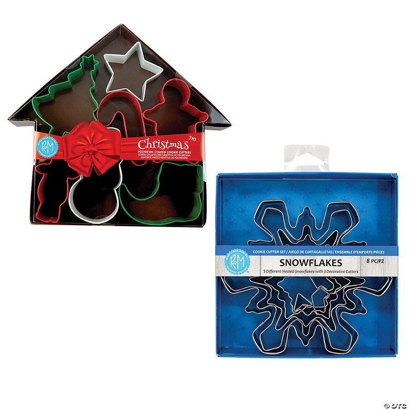 Snowflake and Chistmas 15 Piece Cookie Cutter Set Image
