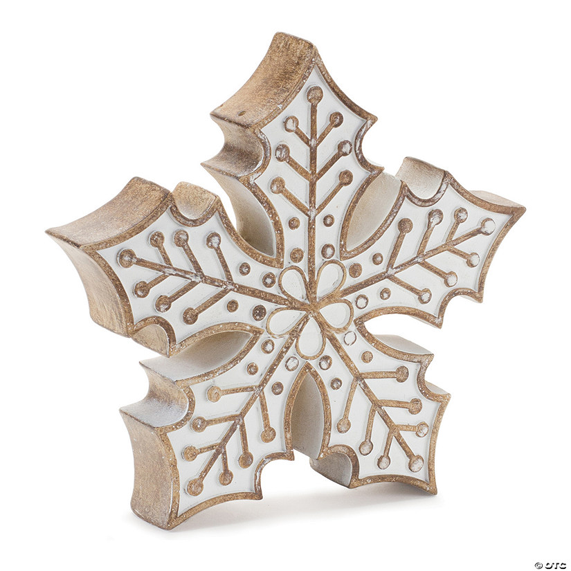 Snowflake (Set Of 2) 7.25"H Resin Image