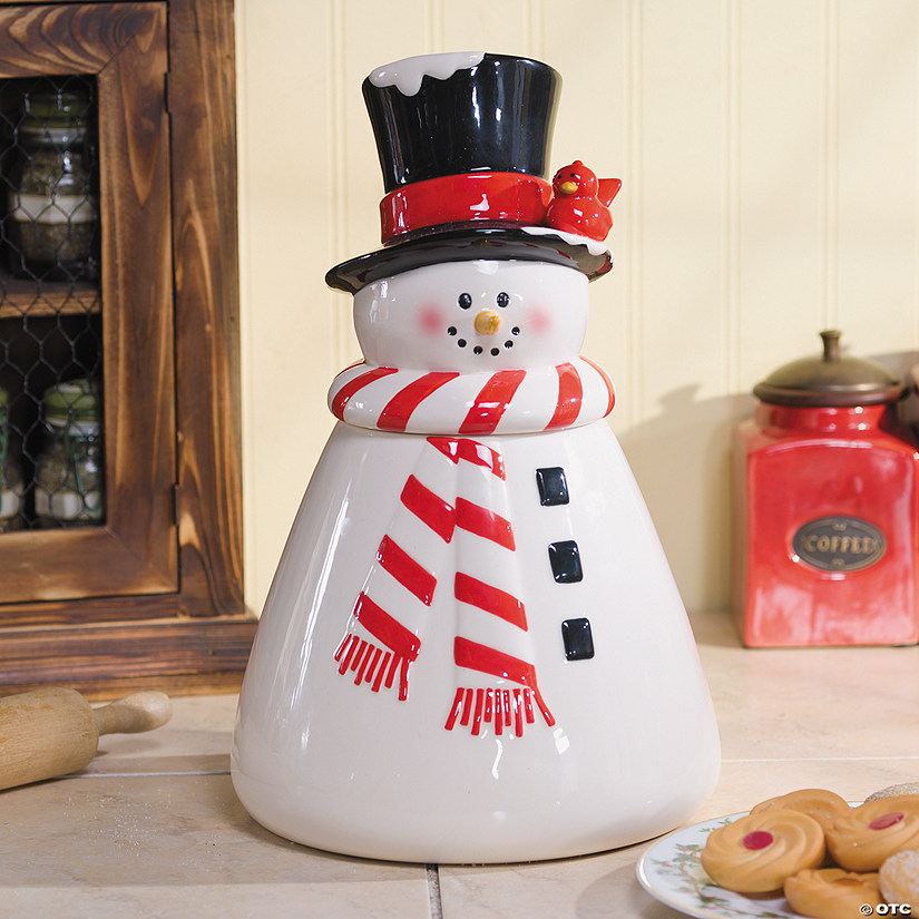 Snowman Cookie Jar - Discontinued