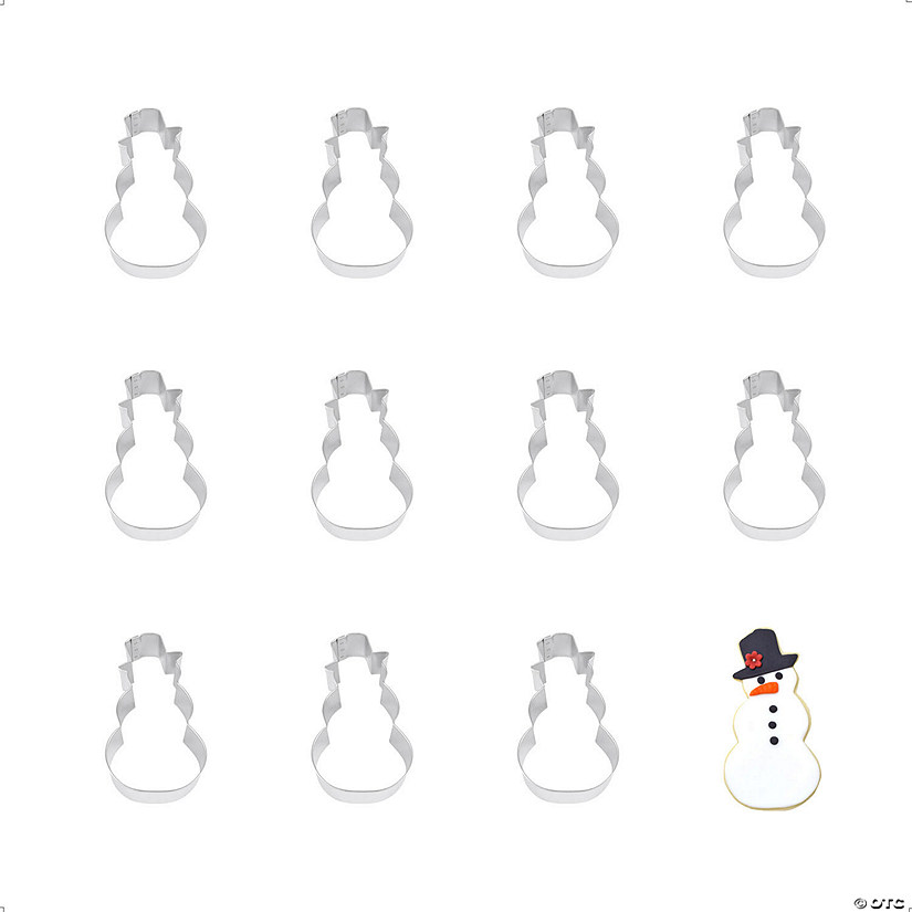 Snowman W/ Top Hat 4" Cookie Cutters Image