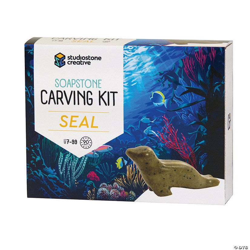 Soapstone Carving Kits: Seal Image
