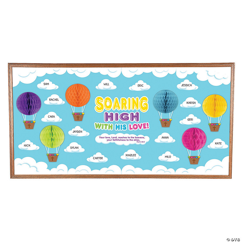 Soaring High with God&#8217;s Love Classroom Bulletin Board Set - 53 Pc. Image