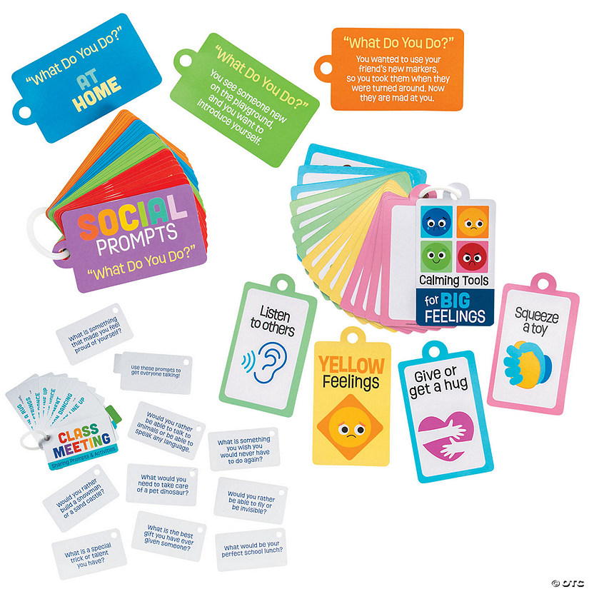 Social Emotional Learning Card Sets on a Ring Kit - 15 Pc. Image