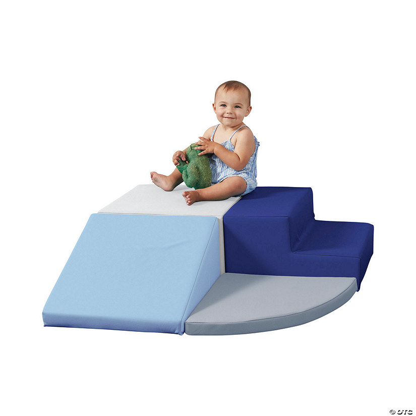SoftScape Toddler Playtime Corner Climber - Navy/Powder Blue Image