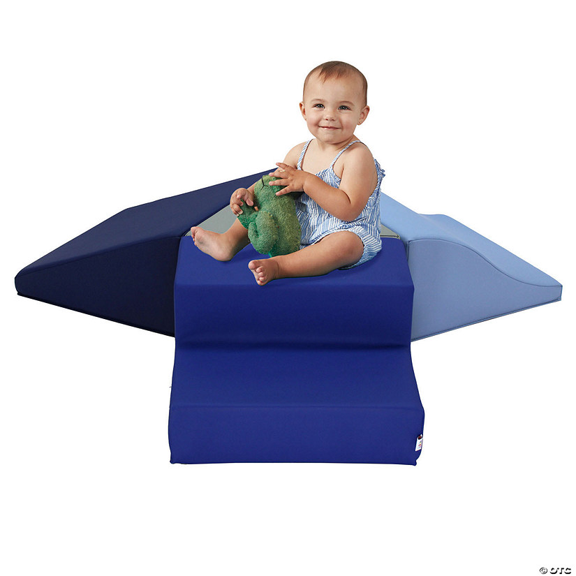 SoftScape Toddler Playtime Junction Climber - Navy/Powder Blue Image