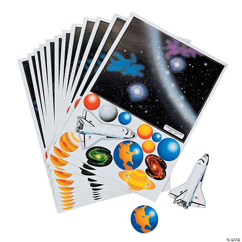 Solar System Sticker Scenes - 12 Pc. Image