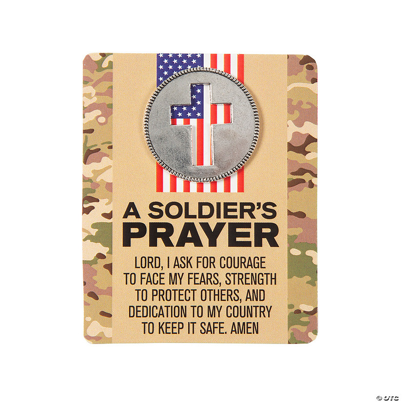Soldier&#8217;s Prayer Tokens with Card - 12 Pc. Image