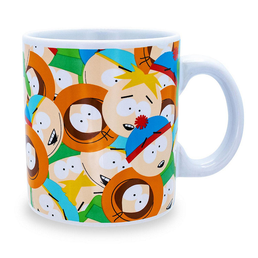 South Park Character Faces Ceramic Mug  Holds 20 Ounces Image