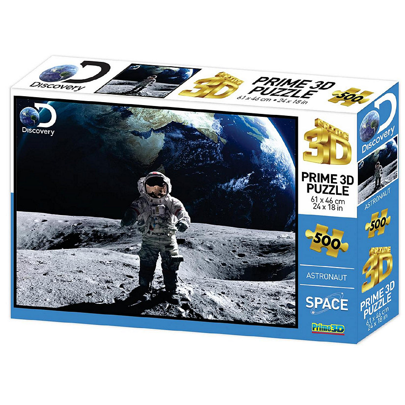 Space Astronaut Super 3D 500 Piece Jigsaw Puzzle For Adults And Kids Image