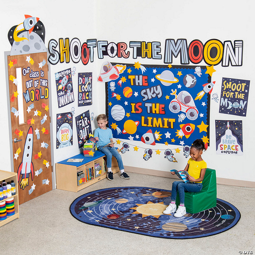 Space Theme Deluxe Classroom Decorating Kit - 173 Pc. Image