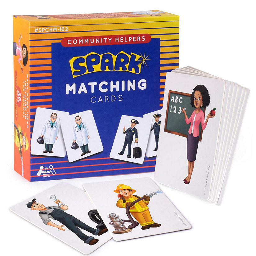 Spark Community Helper Matching Game, Memory Cards Image