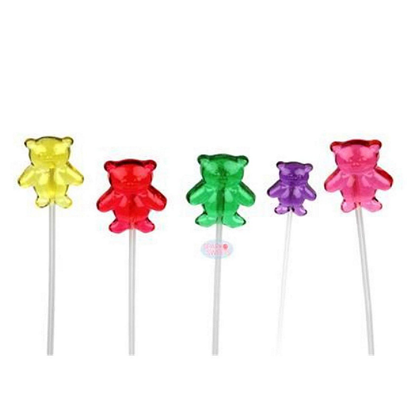 Sparko Sweets P9400Br Teddy Bear Candy Lollipops- 1-pack with 120 Pieces Image