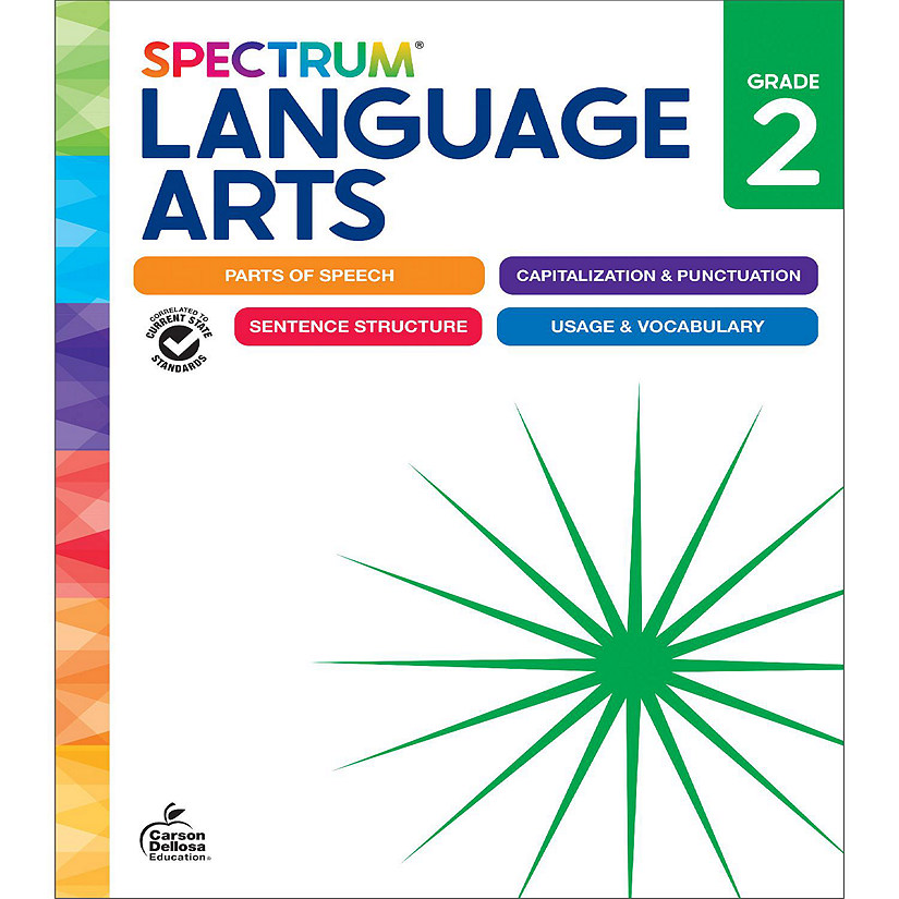 Spectrum 2nd Grade Language Arts Workbook, Covering Parts of Speech, Punctuation, Sentence Structure, Grammar, and Vocabulary, Language Arts Curriculum Image