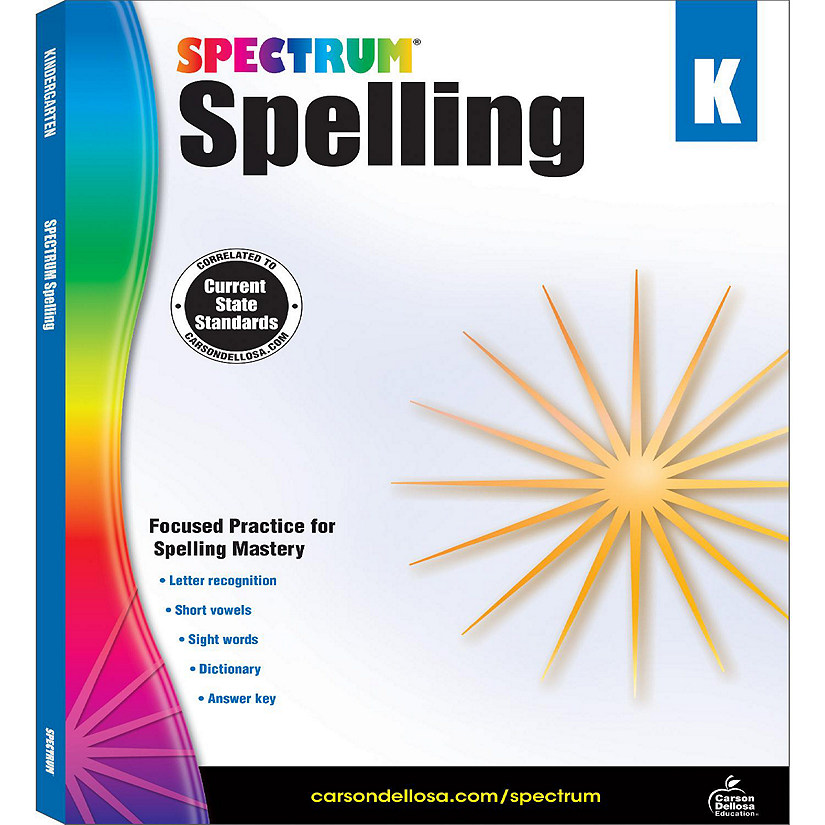 Spectrum Spelling, Grade K Image