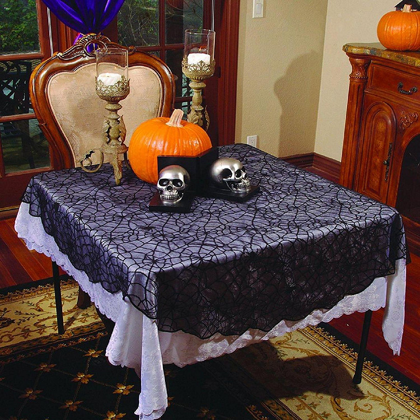 Spider Lace Table Cloth-Round Image
