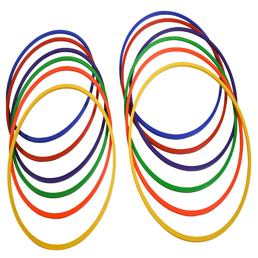 Sportime Dur-O-Hoops, 24 Inch and 28 Inch, Assorted Colors, Set of 12 Image