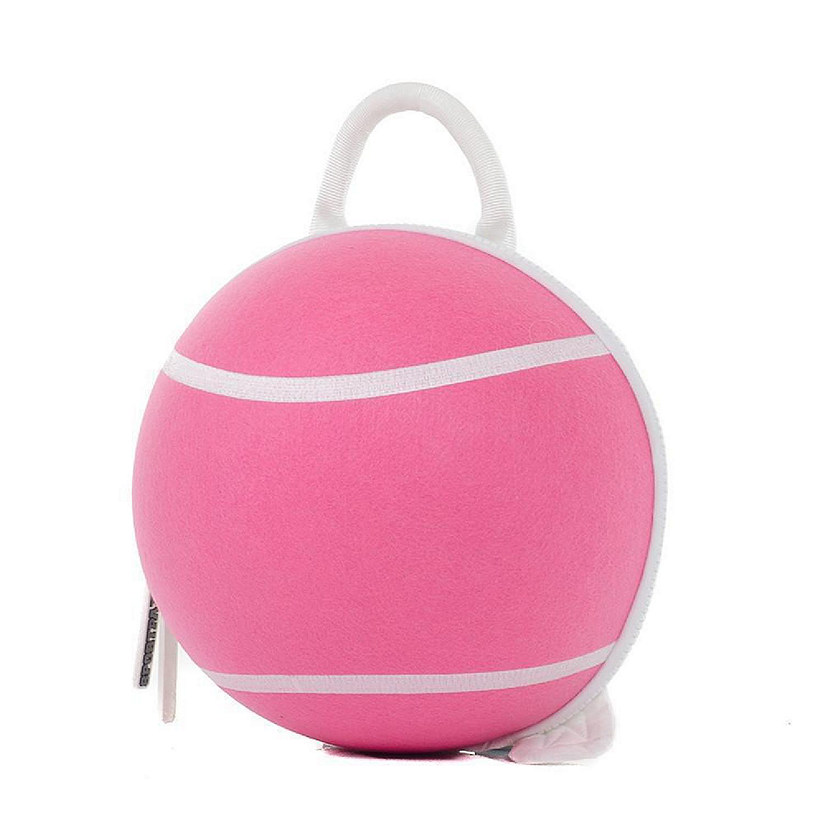 SportPax USA Kids Pink Tennis Ball Sport School Backpack Girls Durable Soft Cleanable Bag Childrens Accessories Image